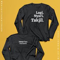 Gambar Style one kaos "Lagi Nyari Takjil" lengan panjang - Hitam, S dari INKARA SHOP undefined 1 Tokopedia