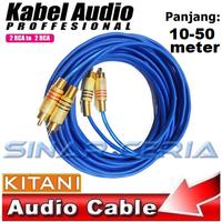 Gambar Kabel Rca 2 ke 2 KITANI Audio Video Cable Male Male Panjang 10-50Meter - 20 Meter dari SINAR CERIA ELEKTONIK undefined 2 Tokopedia
