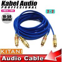 Gambar Kabel Rca 2 ke 2 KITANI Audio Video Cable Male Male Panjang 10-50Meter - 20 Meter dari SINAR CERIA ELEKTONIK undefined 3 Tokopedia
