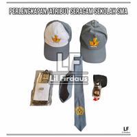Gambar Atribut Perlengkapan Seragam Sekolah SMA - Topi Abu-Putih dari Lil Firdaus undefined 1 Tokopedia