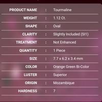 Gambar Natural Watermelon Tourmaline NTE 1.12ct 8x6mm CLEAN BLING2 dari Kingdavid Tokopedia undefined 5 Tokopedia