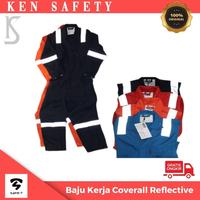Gambar Wearpack Safety Seragam Kerja Baju Lapangan Coverall Setelan - Merah, L dari Ken Safety undefined 5 Tokopedia