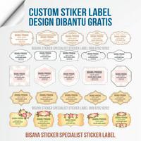 Gambar DESIGN DIBANTU GRATIS, Stiker Label Makanan, Stiker Label Minuman dari BISAYA Sticker undefined 4 Tokopedia