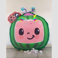 Gambar Pinata ulang tahun Print Cocomelon coco melon pukul / tarik - 50cm, +bubblewrap dari PinataSurabaya undefined 3 Tokopedia