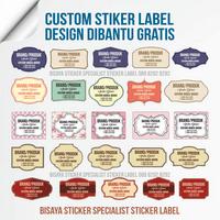 Gambar DESIGN DIBANTU GRATIS, Stiker Label Makanan, Stiker Label Minuman dari BISAYA Sticker undefined 3 Tokopedia