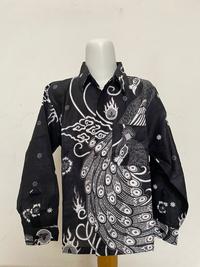 Gambar Kemeja Batik Terbaru Batik Couple Ayah dan Anak || MERAK ABU - Kmj Merak Abu, M dari Puri Batik_15 undefined 2 Tokopedia