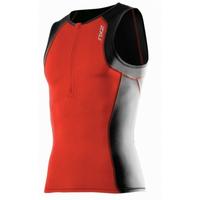 Gambar Baju Triathlon Pria Original 2XU Active Tri Singlet - Black Orange dari Toko triathlon undefined 2 Tokopedia