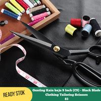 Gambar Gunting Kain baju stainless Besar Warna black 9 " Inch dari aneka multi undefined 1 Tokopedia