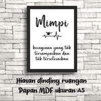 Gambar HIASAN DEKORASI PAPAN DINDING KAMAR DINDING DEKORASI DINDING KAMAR - TEKAD dari -Zarina- undefined 5 Tokopedia