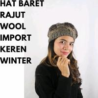 Gambar Topi Baret / Topi Beret / Topi Baret Rajut Wool - Biru dari Rajawinter undefined 1 Tokopedia