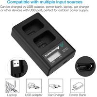 Gambar Power extra Battery (2-Pack) Sony NP-FW50 and Smart Dual Charger LCD - Charger 1Pcs dari Focus Technology undefined 3 Tokopedia