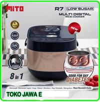 Gambar RICE COOKER MITO R7 GLOW/RICE COOKER LOW SUGAR MITO 2 Liter - 8 Fungsi - WHITE GOLD dari TOKO JAWA ELECTRIK undefined 1 Tokopedia