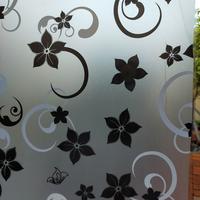 Gambar pelapis kaca/stiker kaca sandblast motif batik hitam putih HT 059 dari Joss Stikers undefined 3 Tokopedia