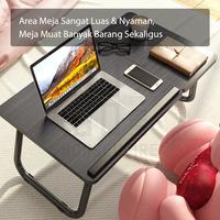Gambar Meja Laptop Lipat Foldable Desk Zoomer Belajar Serbaguna HUGO - Maple dari Hugo Houseware Indonesia undefined 3 Tokopedia
