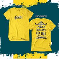 Gambar KAOS PRIA & WANITA DISTRO / KAOS DISTRO  - SANTRI - Hitam, M dari DQ_BARAYA undefined 4 Tokopedia