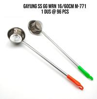 Gambar Gayung Stainless Gagang Warna/Panci/Kuah Sup 16cm & 18cm/High Quality - 16cm(Pnjng 45cm), + Bubble dari kingshousewaree undefined 1 Tokopedia