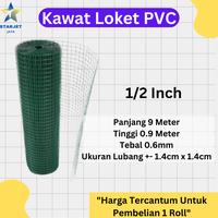 Gambar Kawat Ram Loket 1/2 Inch PVC Hijau Ayakan Pasir Pagar Kandang Ayam Rol dari Starjet Jaya undefined 1 Tokopedia