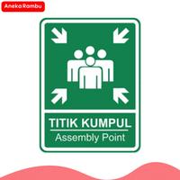 Gambar Rambu Assembly Point / Titik Kumpul. Ukuran 50x70cm. dari Jual Rambu Lalu Lintas dan K3 undefined 1 Tokopedia