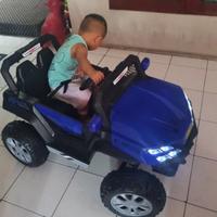 Gambar Mobil Remot Anak Besar 2 Kursi Max 35 Kg Best Seller Bluetooth Remote dari FVSHOP PLAYGROUND ANAK undefined 4 Tokopedia