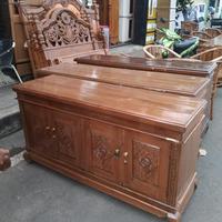 Gambar buffet tv kayu mahoni rata dari Toko Baru Mebel undefined 5 Tokopedia