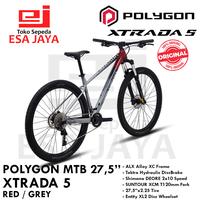 Gambar Polygon Xtrada 5 MTB 27.5 Sepeda Gunung 2 x 10 Speed Shimano Deore - M, Red Grey dari Esa Jaya Official undefined 5 Tokopedia