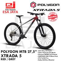 Gambar Polygon Xtrada 5 MTB 27.5 Sepeda Gunung 2 x 10 Speed Shimano Deore - M, Red Grey dari Esa Jaya Official undefined 4 Tokopedia