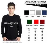 Gambar Kaos Polos Lengan Panjang Cotton Combed dari Supplier Kaos ID undefined 1 Tokopedia