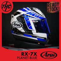 Gambar ARAI RX-7X PLANET BLUE RX7X FULL FACE HELM ORIGINAL PREMIUM HELMET JAPAN dari THC Helmets undefined 1 Tokopedia