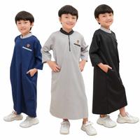 Gambar Baju Jubah Anak Laki Laki Gamis Anak Cowok Modern Lengan Panjang - Hitam, 4 dari Shadilife undefined 1 Tokopedia