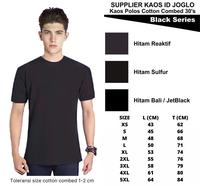 Gambar Kaos Polos Lengan Pendek HITAM Soft Combed 30s dari Supplier Kaos ID undefined 1 Tokopedia