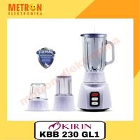 Gambar KIRIN KBB 230 GL-1 - BLENDER GELAS 3 IN 1 - DRY & WET MILL dari Metron Elektronika undefined 1 Tokopedia