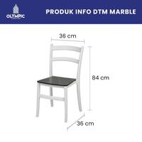 Gambar Meja Makan 4 Kursi DTM -Marble Olympic Bandung dari DMC Furniture BDG undefined 2 Tokopedia