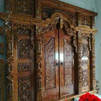 Gambar sett kusen pintu ukir kayu jati asli pengrajin jepara dari SATRIYA HERBAL ALAM undefined 3 Tokopedia