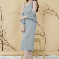 Gambar Dress Set Outer Ghia - Grey dari TOPP SELLER undefined 4 Tokopedia