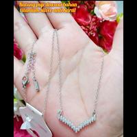 Gambar kalung puji titanium silver anti karat Grade A - 1 dari Misna Perhiasanpky undefined 3 Tokopedia