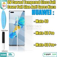 Gambar UV Curved Huawei Mate 40 Pro Pro+ Tempered Glass Full Cover Anti Gores - Mate 40 Pro dari Unicorn Acc Hp undefined 1 Tokopedia