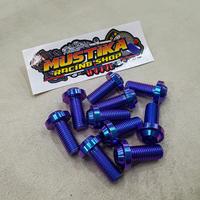Gambar BAUT TITANIUM GR5 M 10 X 23 BIG HEAD - PURPLE BLUE dari Mustikaracing17 undefined 1 Tokopedia