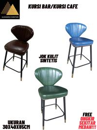Gambar Kursi Bar/Kursi Cafe/Kursi Nyantai - Cokelat, Tinggi dari ALEXANDRIA FURNITURE undefined 2 Tokopedia