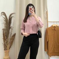 Gambar Bella Blouse-Atasan Cewek Kekinian -Fashion Cewek-Kemeja Cewek - Pink, all size dari griya mahkota undefined 4 Tokopedia