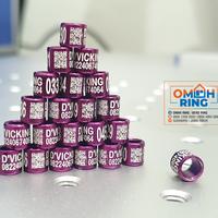 Gambar Omah Ring Burung Std Barcode Custome Murai/Kenari/Merpati/LB DLL - Harga untuk 25 Biji - Ungu, MURAI dari Omah Ring undefined 3 Tokopedia