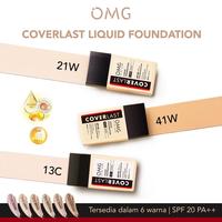 Gambar OMG Oh My Glam Coverlast Liquid Foundation SPF 20 PA++ 25ml - 21W Light dari Toko Glow Cosmetic undefined 1 Tokopedia