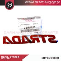 Gambar TULISAN EMBLEM STRADA MITSUBISHI ASLI MITSUBISHI ORIGINAL 7415A092 dari Darma Motor Autoparts undefined 3 Tokopedia