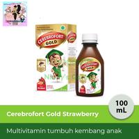 Gambar Cerebrofort Gold Syrup 100ml Multivitamin Tumbuh Kembang Anak - Strawberry dari Ninoy's Corner undefined 2 Tokopedia