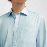 Gambar Kemeja Formal Pria Lengan Panjang Aqua Blue - Biru Muda, M dari kumma basic undefined 2 Tokopedia