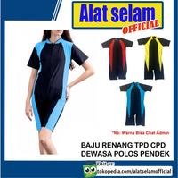 Gambar Baju Renang Dewasa Terusan Polos Pendek TPD CPD Swimming Suit Unisex - M dari Alat selam Official undefined 1 Tokopedia