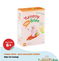 Gambar Yummy Bites Rice Crackers Carrot 25gr dari Little Ems Shop undefined 1 Tokopedia