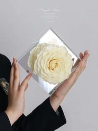 Gambar Preserved Rose Giant Flower Acrylic Box Gift Import Bunga Rose Jumbo - Merah dari flourish. jkt undefined 4 Tokopedia