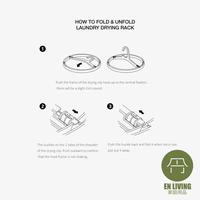 Gambar EN LIVING Laundry Drying Rack WHITE / Jemuran Baju / Jepit Jemuran dari EN LIVING undefined 5 Tokopedia