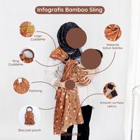Gambar CuddleMe-Bamboo Sling (Gendongan RingSling) - Charcoal dari Albar baby shop undefined 5 Tokopedia