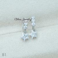 Gambar anting silver anting korea anting rodhium anting tusuk Kode B dari rctgstore undefined 1 Tokopedia